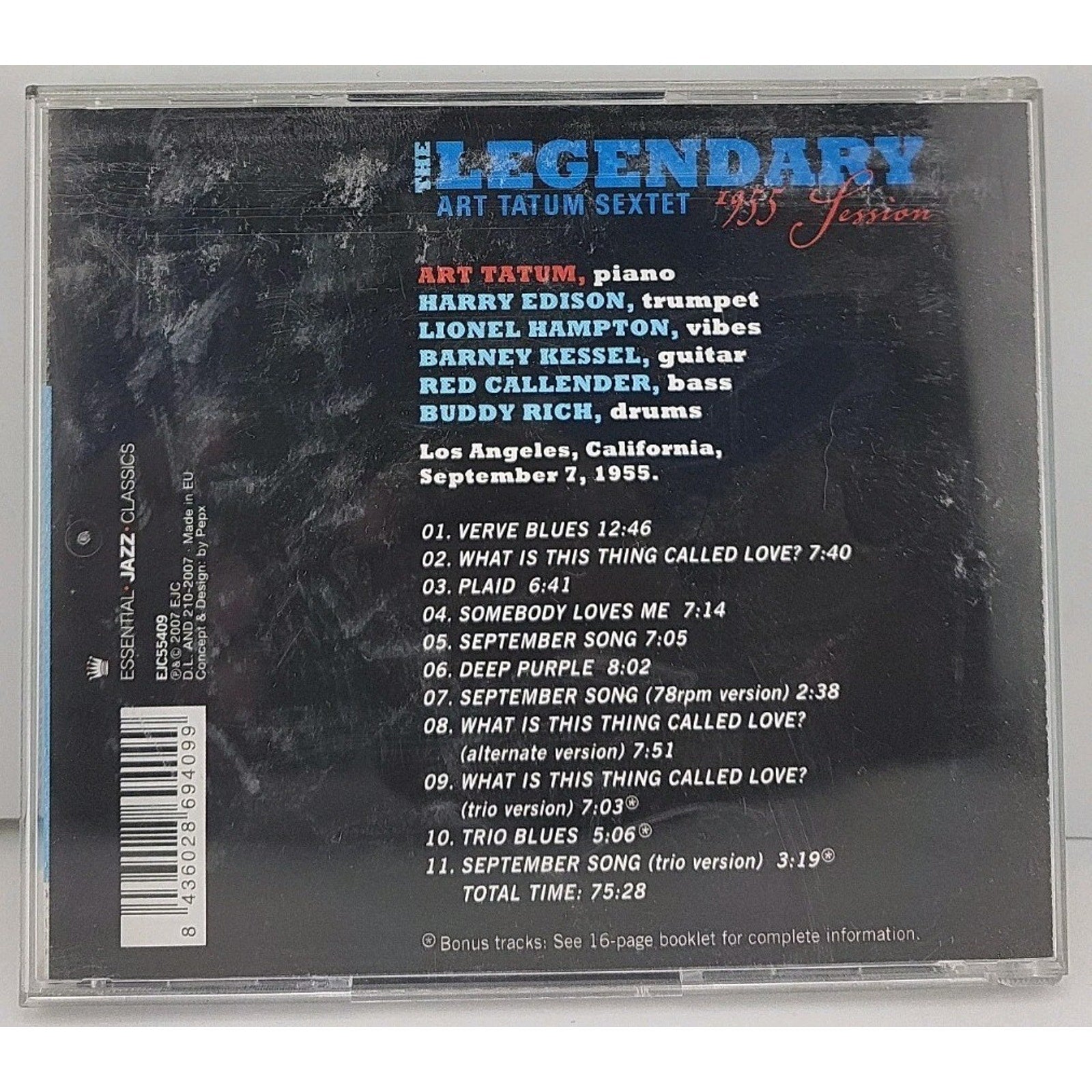Legendary 1955 Session by Tatum, Art (CD, 2007)