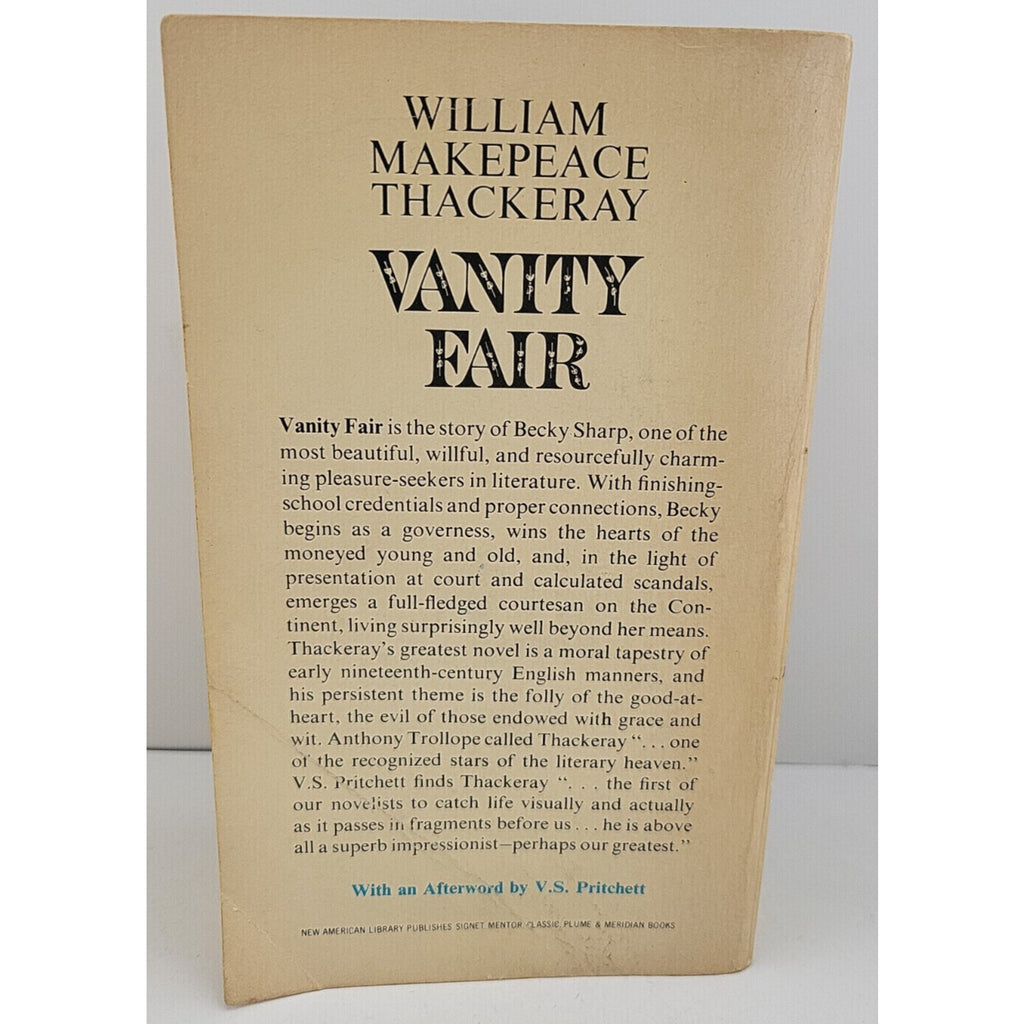 Vanity Fair William Makepeace Thackeray Paperback 1962