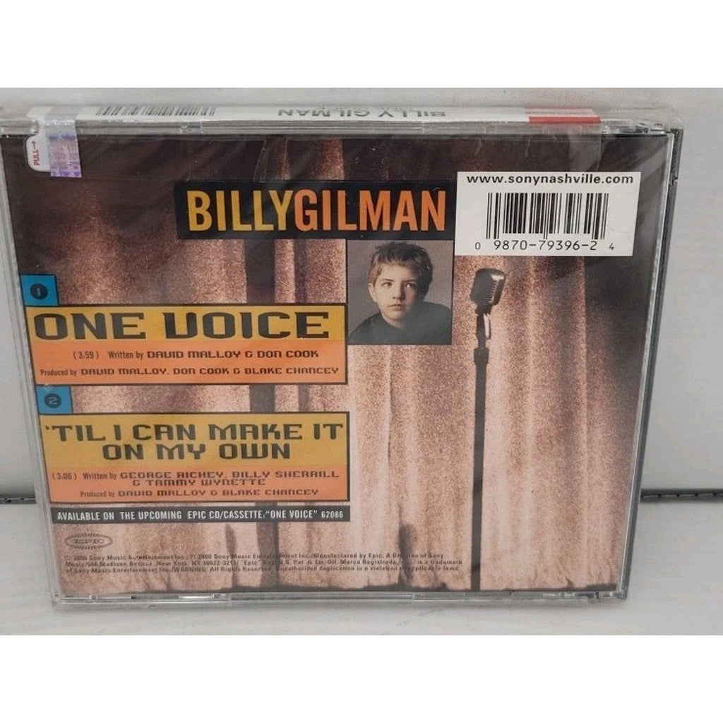 One Voice [CD5/Single] [Single] by Billy Gilman (Country Vocals) *Brand New*