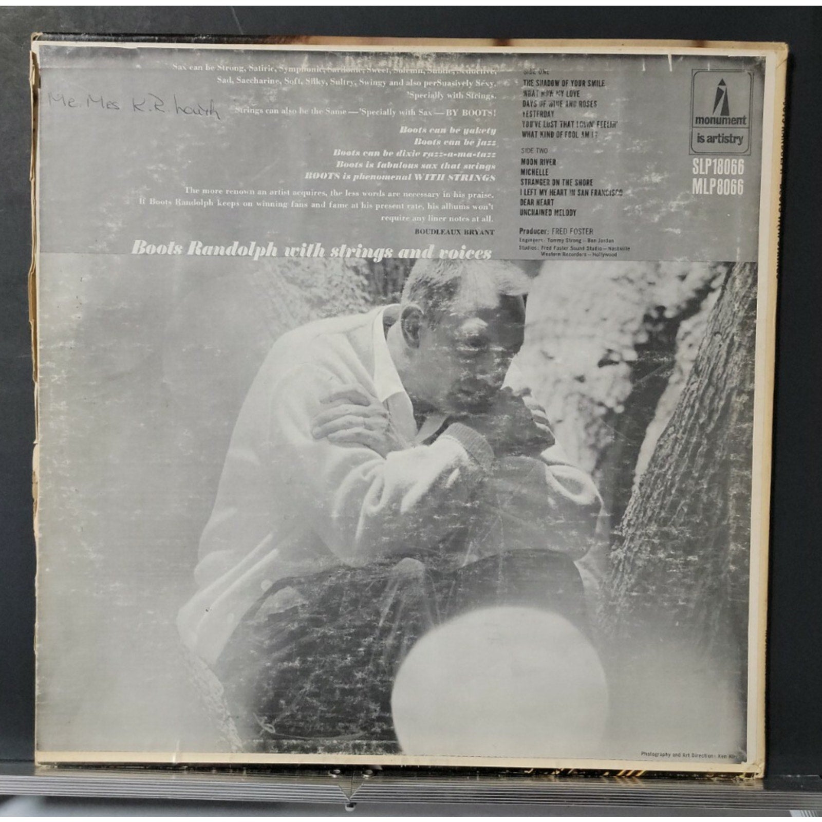 Boots Randolph ‎– Boots With Strings (Vinyl)