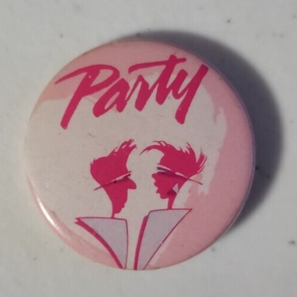 Vintage American Greetings Forget Me Not - Party 1980's - Pinback Pin Button