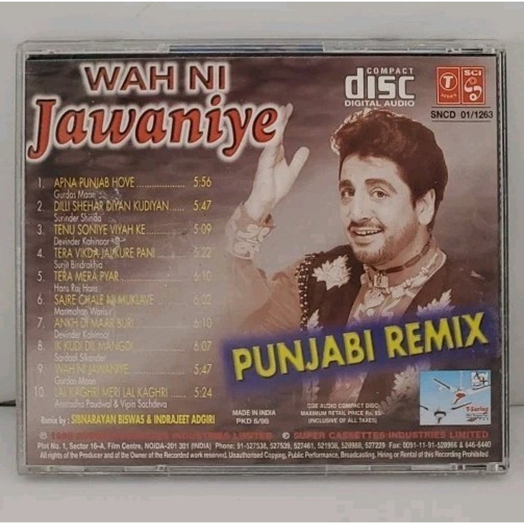 Wah Ni Jawaniye - Punjabi Remix CD - Sibnarayan Biswas & Indrajeet Adgiri