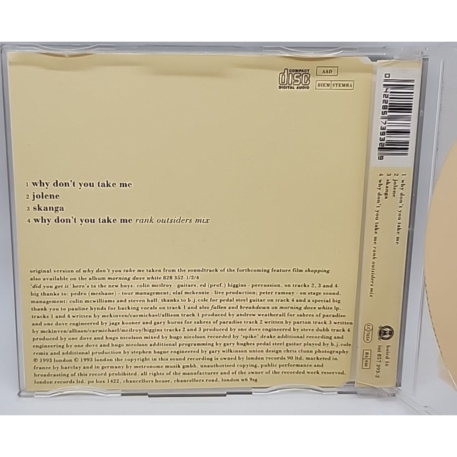 One Dove Why Don't You Take Me (CD)