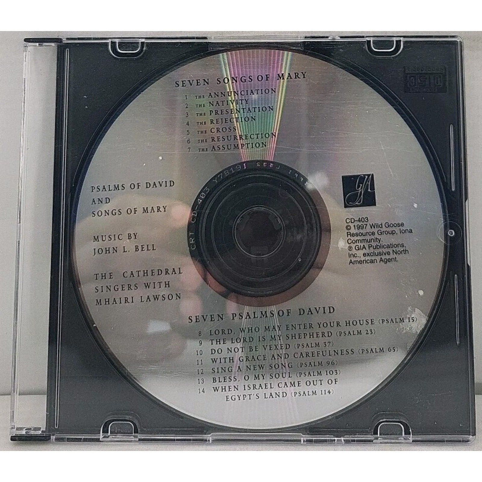 Psalms of David, Songs of Mary CD by John L. Bell