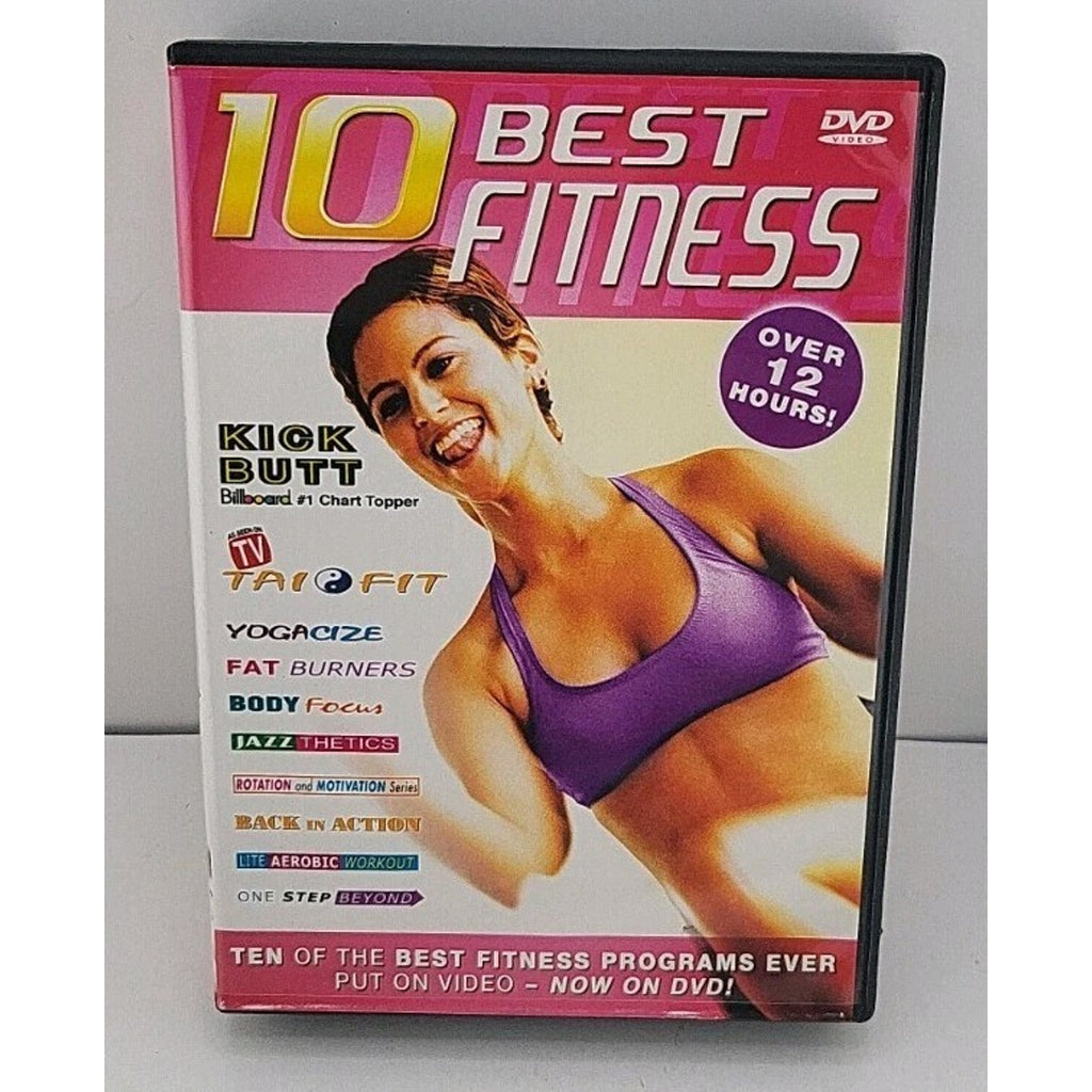 10 Best Fitness - 10 Video Set (DVD, 2002, 5-Disc Set)