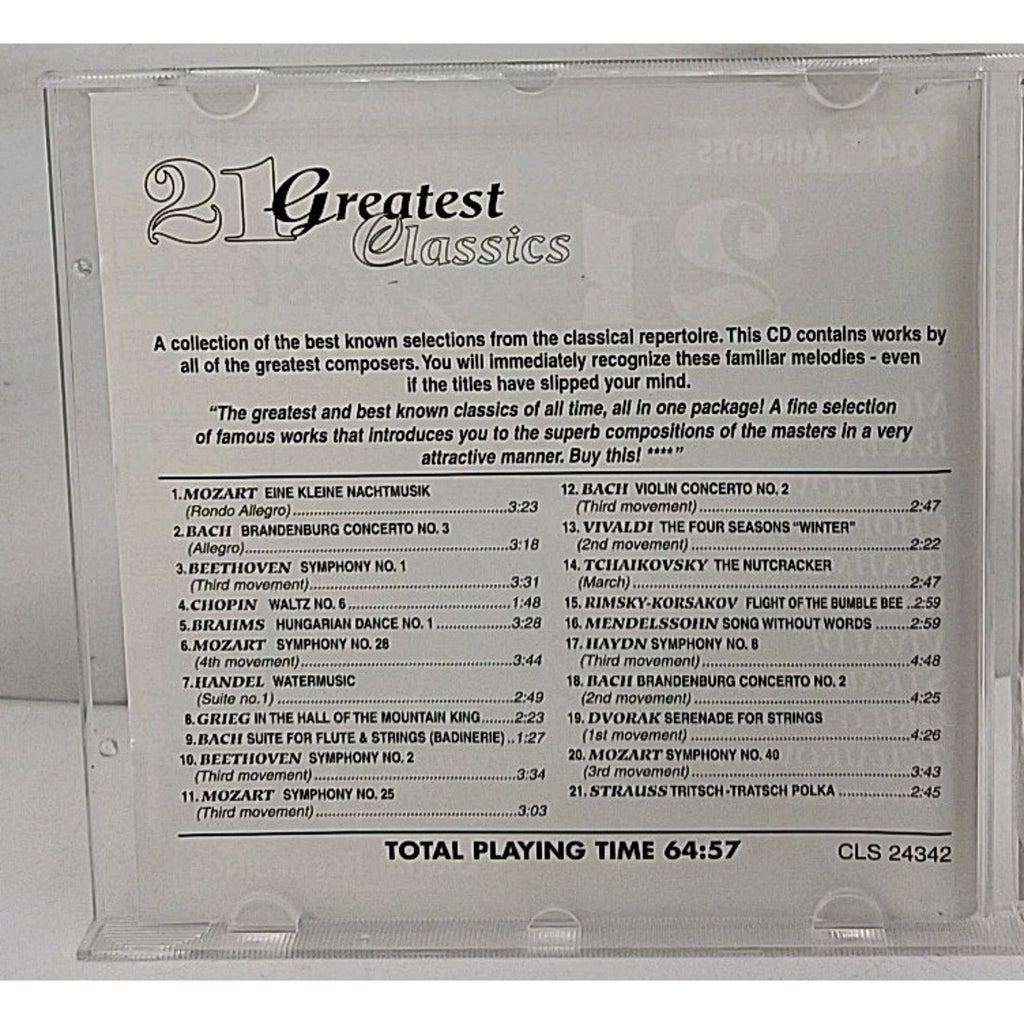 21 Greatest Classics - Audio CD By Mozart, Wolfgang Amadeus