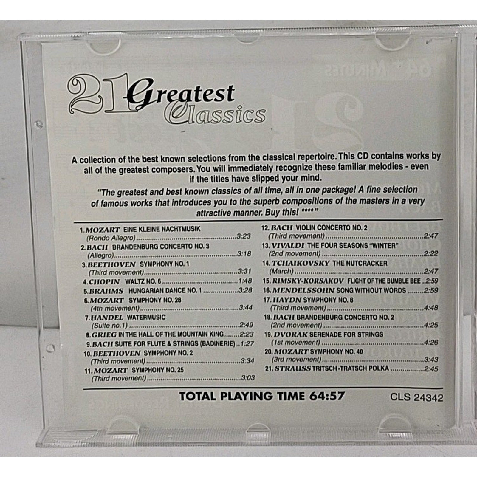 21 Greatest Classics - Audio CD By Mozart, Wolfgang Amadeus