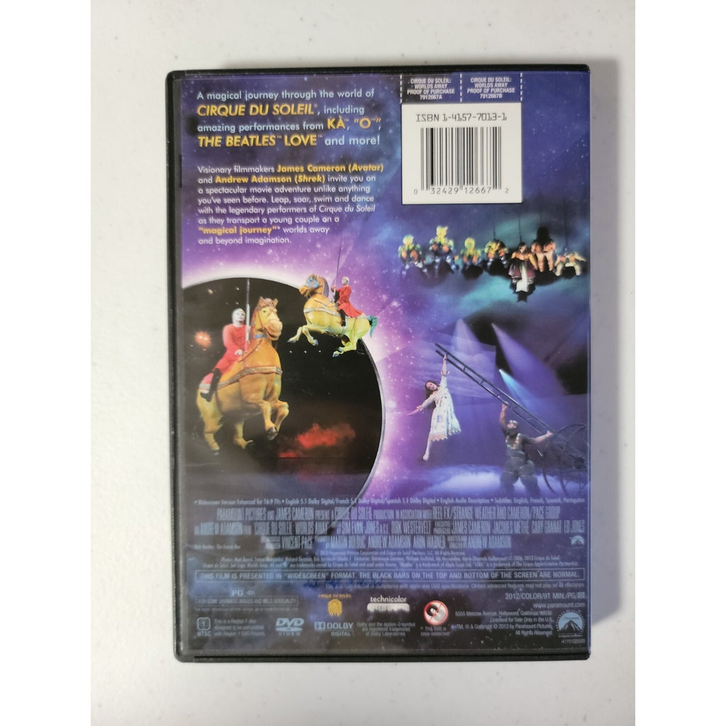 Cirque du Soleil: Worlds Away (DVD, 2013)