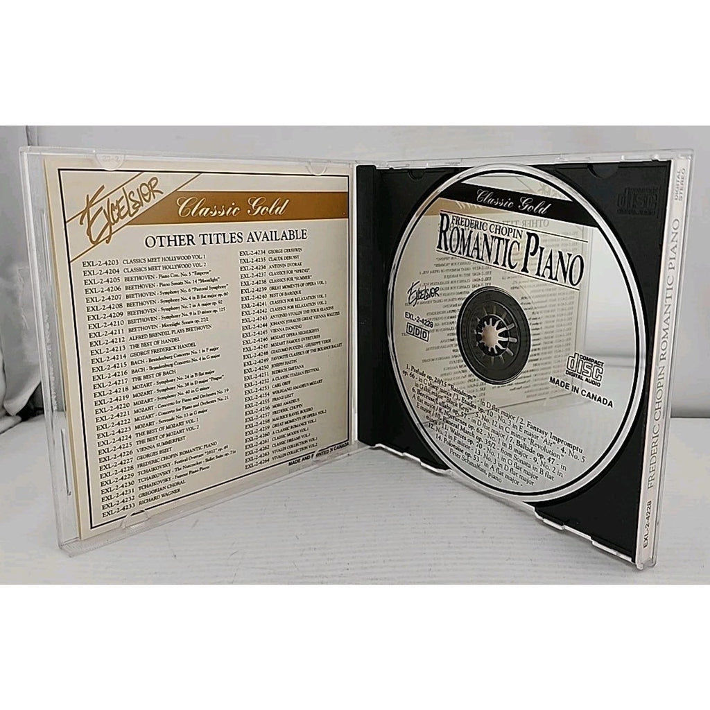 Frederic Chopin Romantic Piano CD 1993 Excelsior Classic Gold Prelude Fantasy Im