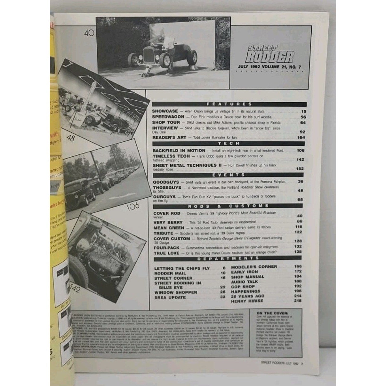 Street Rodder Magazine - July 1992 - Vol. 21 No. 7