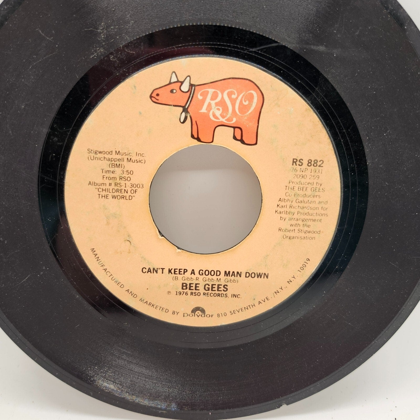 Can't Keep a Good Man Down / How Deep Is Your Love By Bee Gees (Record)
