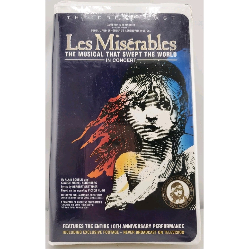 Les Miserables - In Concert (VHS, 1996, Clamshell Case)