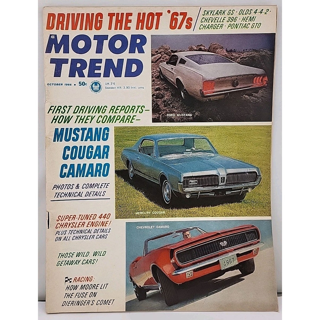 Motor Trend Magazine October 1966 Vol. 18 No. 10