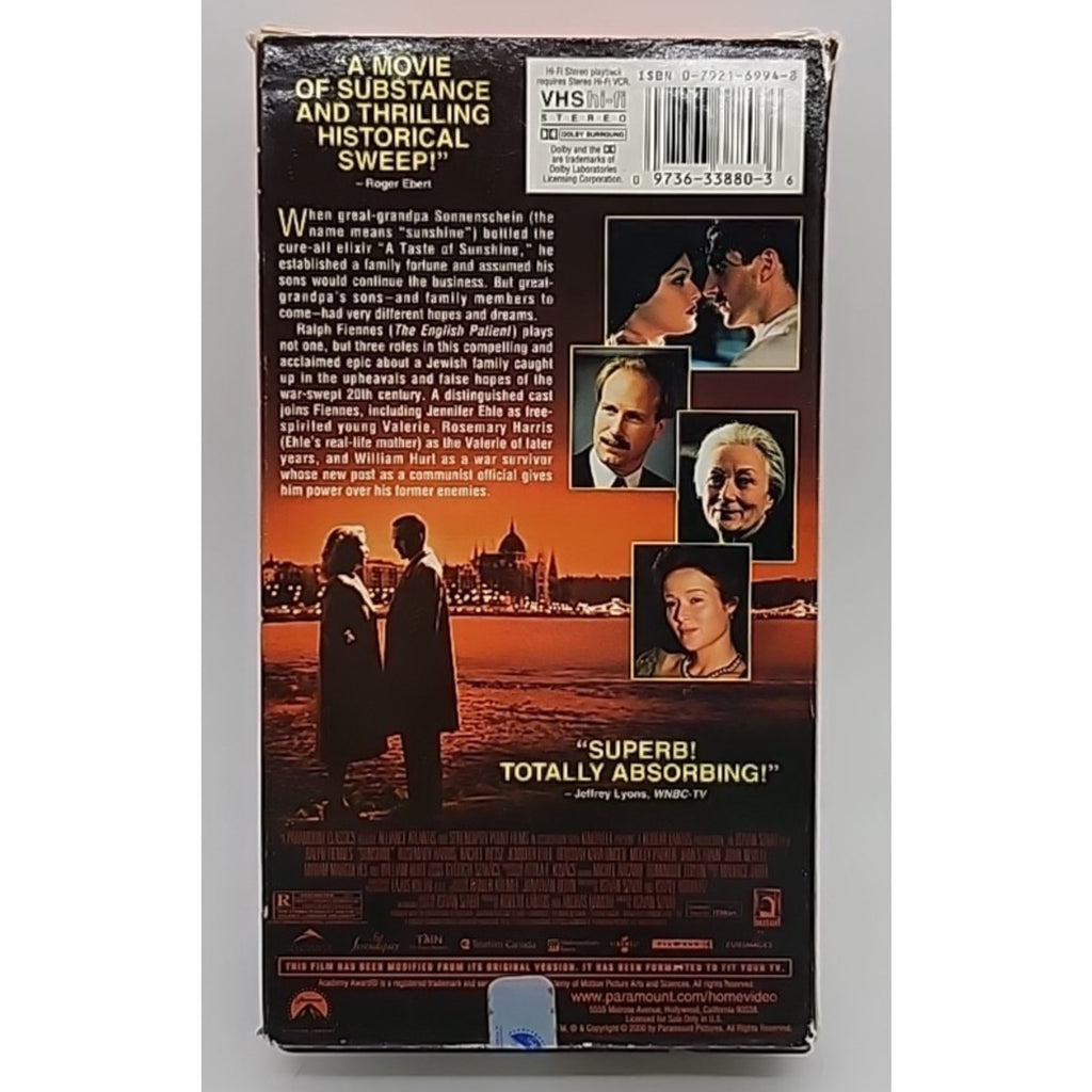 Ralph Fiennes Sunshine (VHS)