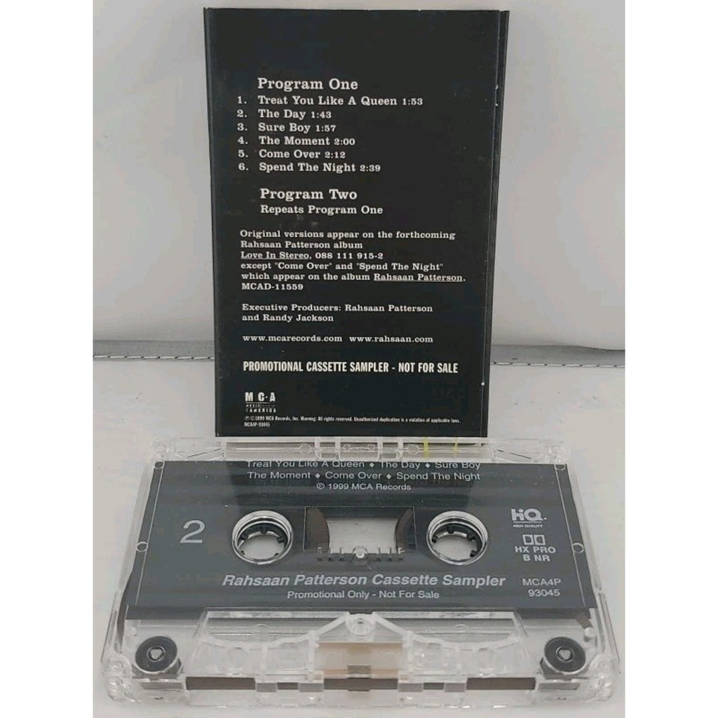 Rahsaan Patterson Cassette Sampler Rare