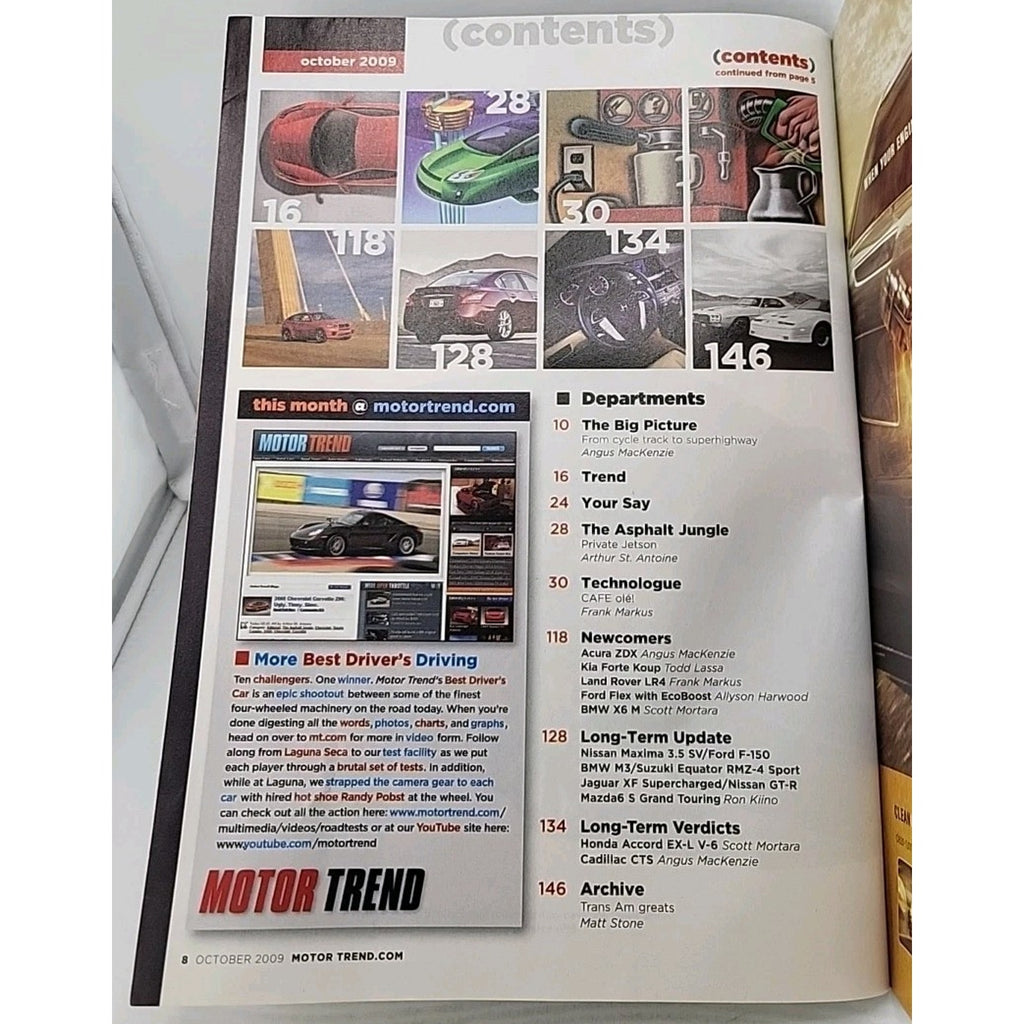 Motor Trend Magazine October 2009