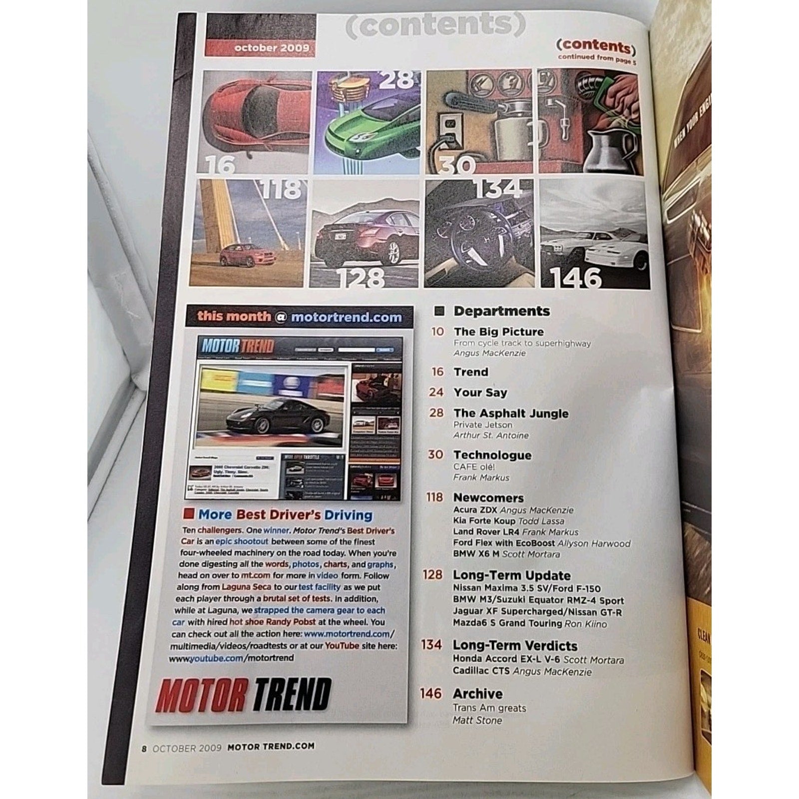 Motor Trend Magazine October 2009