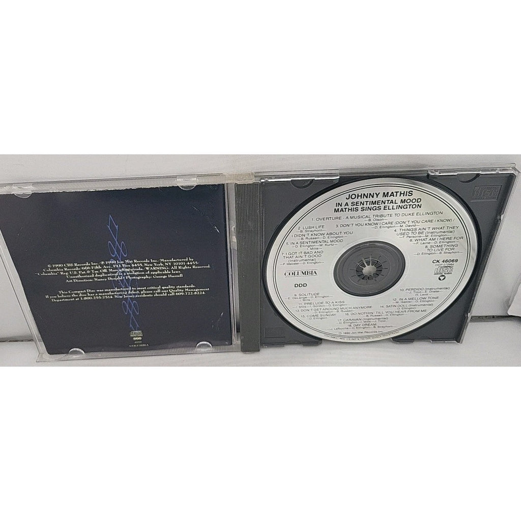 In a Sentimental Mood by Johnny Mathis (CD, 1990)