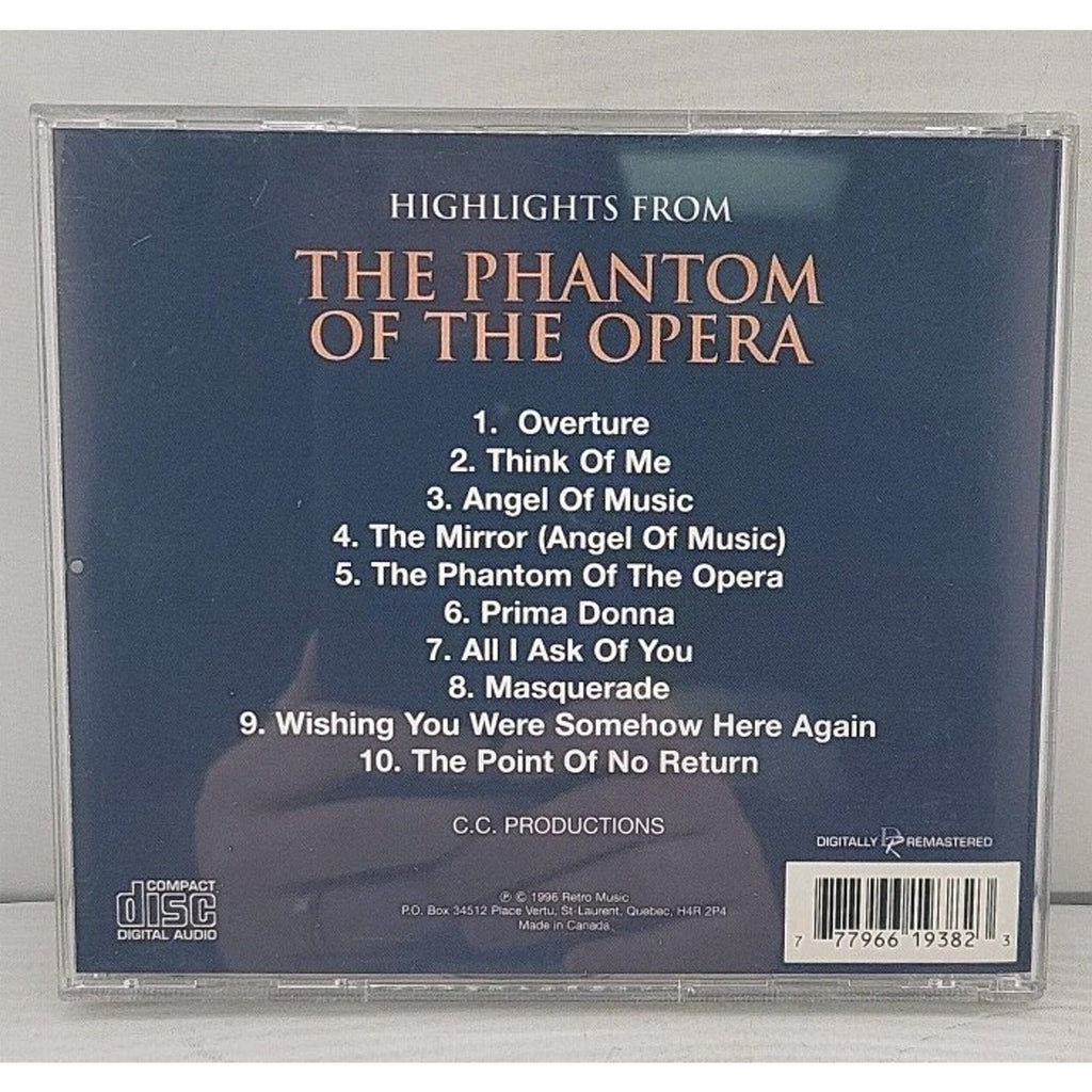 Highlights from Phantom of the Opera (CD, 1997)