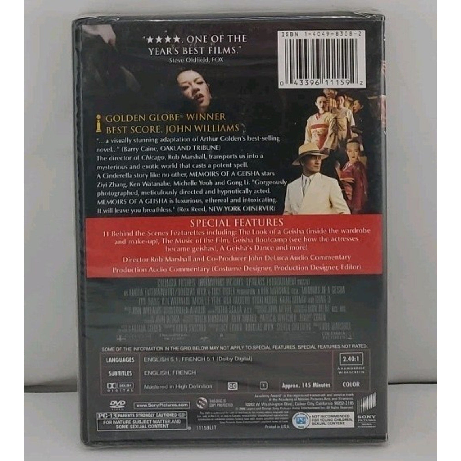 Memoirs of a Geisha (DVD, 2006, 2-Disc Set, Widescreen) *Brand New*