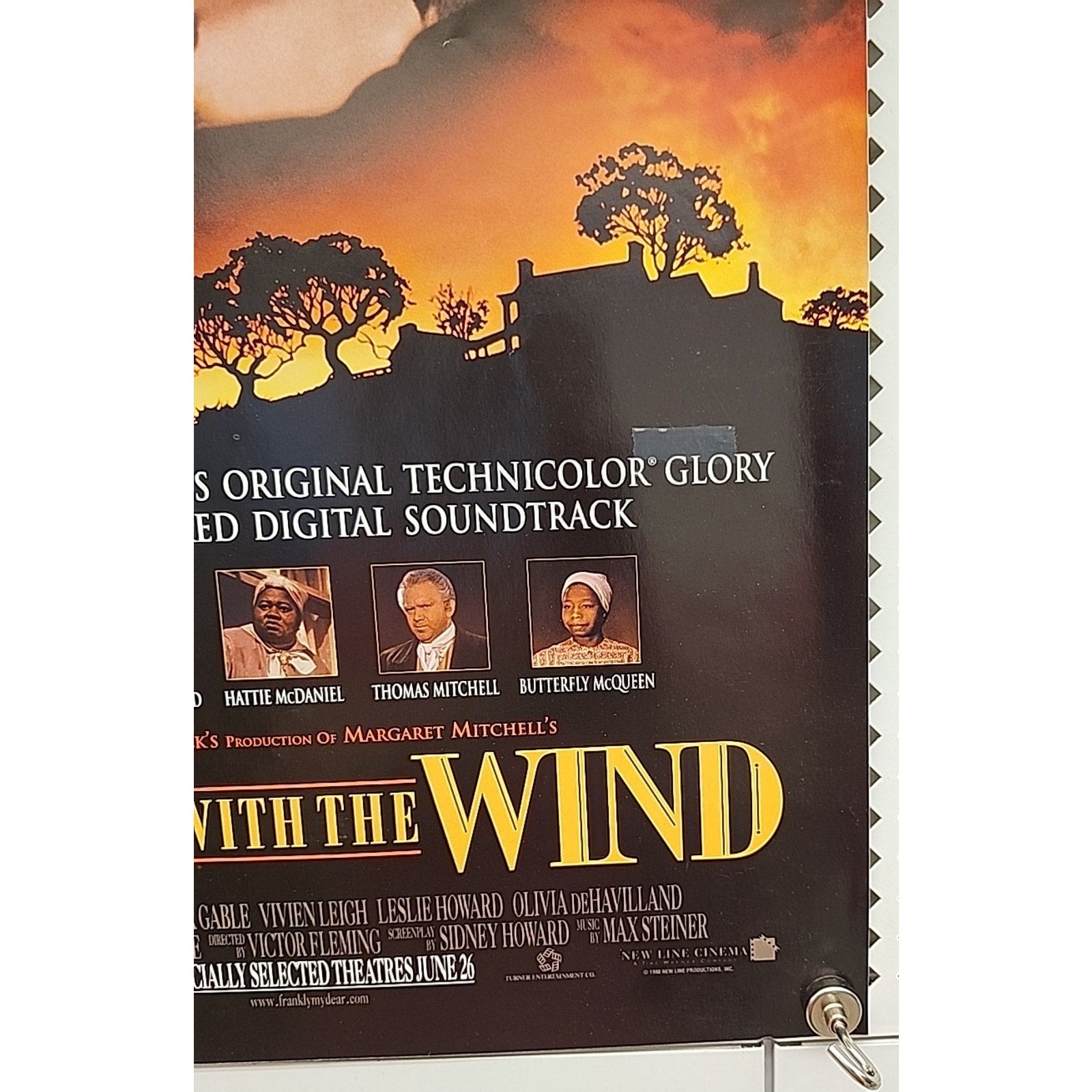 Gone With The Wind Original 13.5x20 Promotional Movie Poster