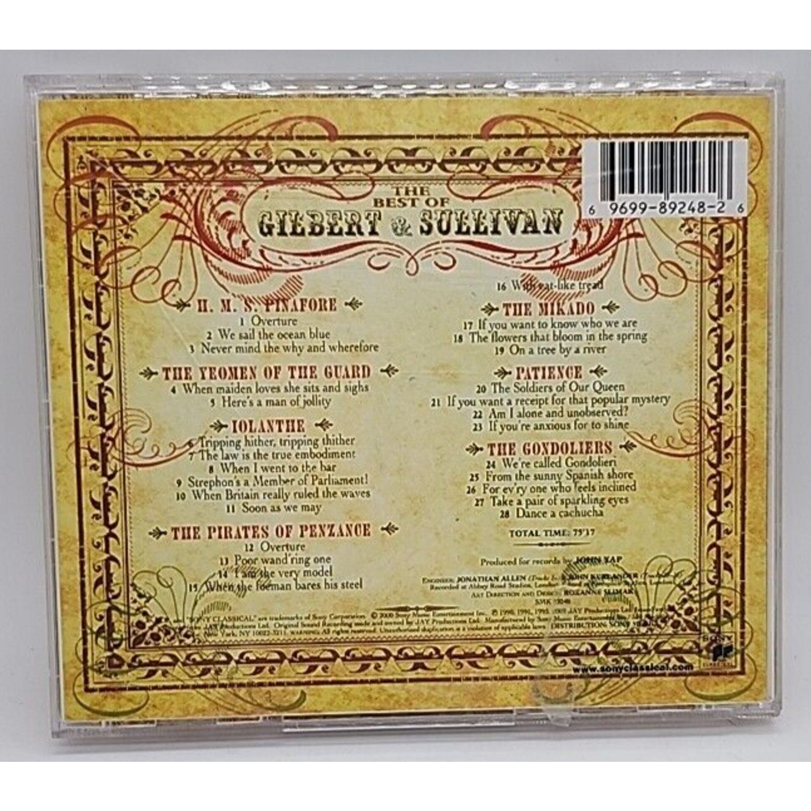 Best of Gilbert & Sullivan by D'oyly Carte Opera Company (CD, 2000)