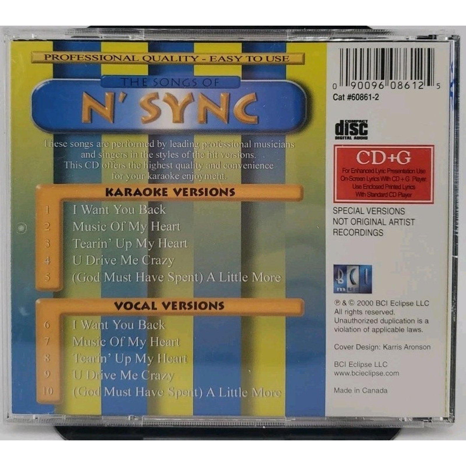 Karaoke The Songs of N' Sync (CD)