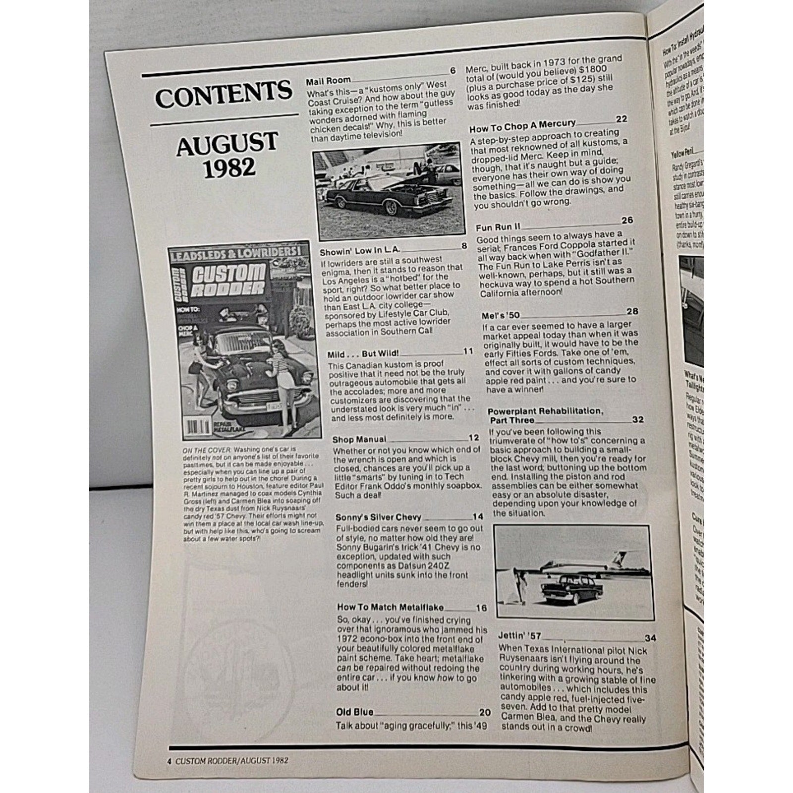 Custom Rodder Magazine - August 1982