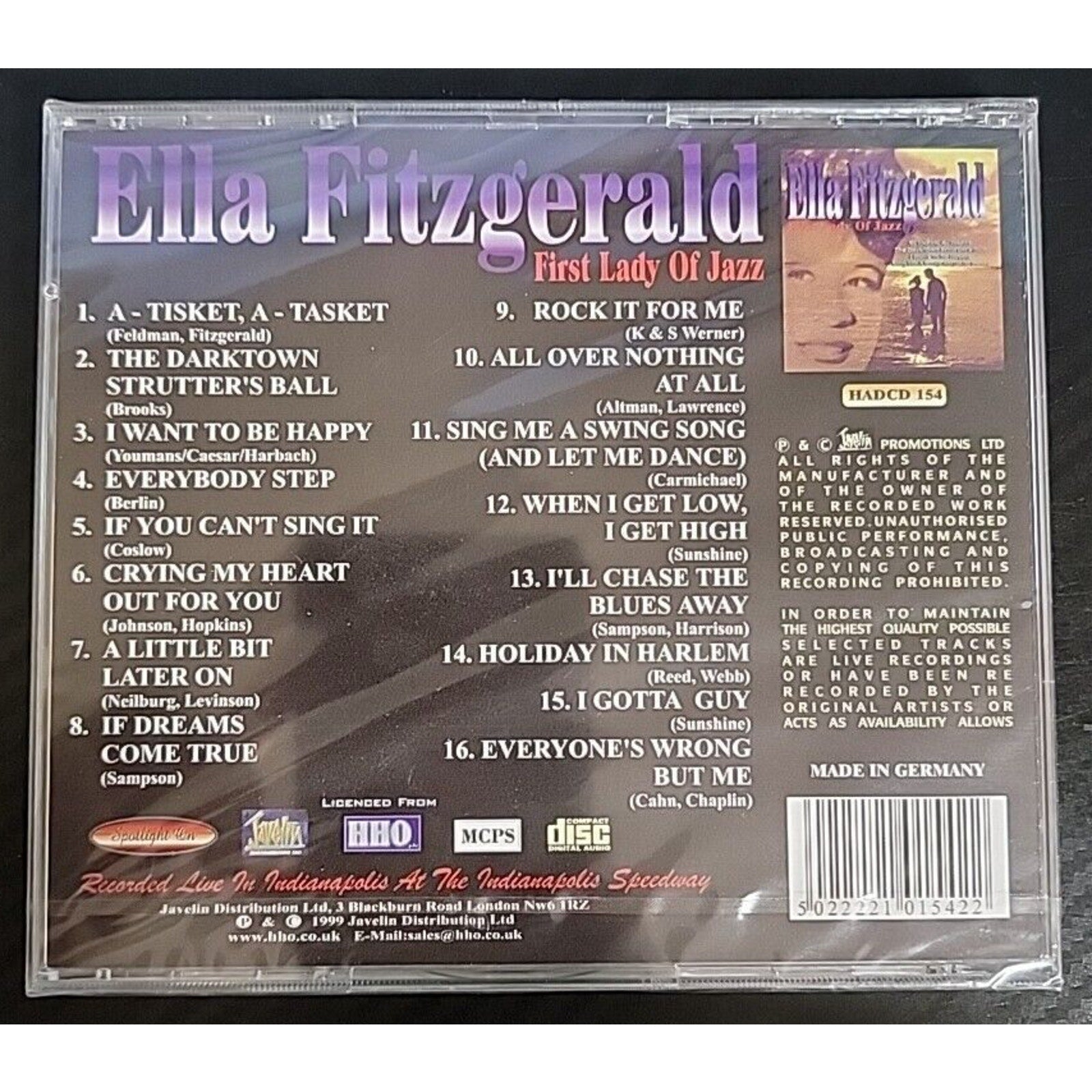 Fitzgerald, Ella : First Lady of Jazz CD *Brand New*