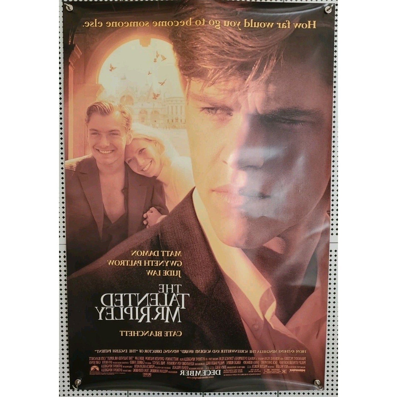 1999 The Talented Mr. Ripley Double Sided Promo Poster 27x40 Matt Damon PB31