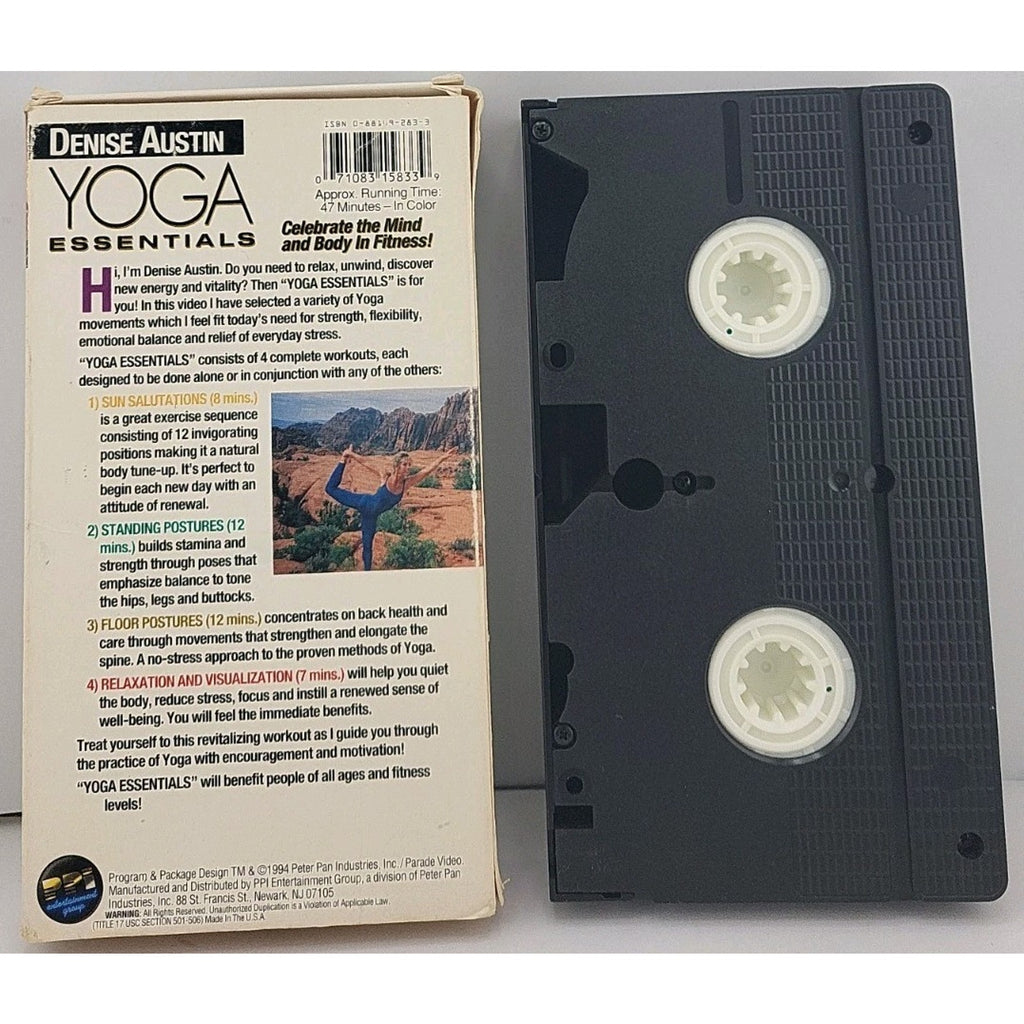 Denise Austin Yoga Essentials (VHS, 1994)