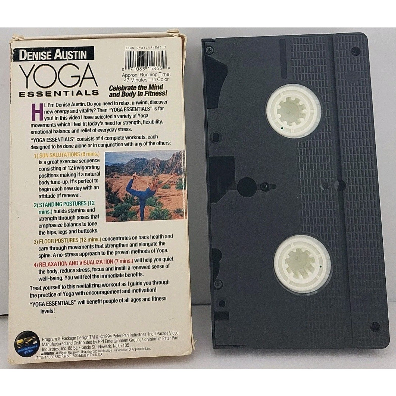 Denise Austin Yoga Essentials (VHS, 1994)