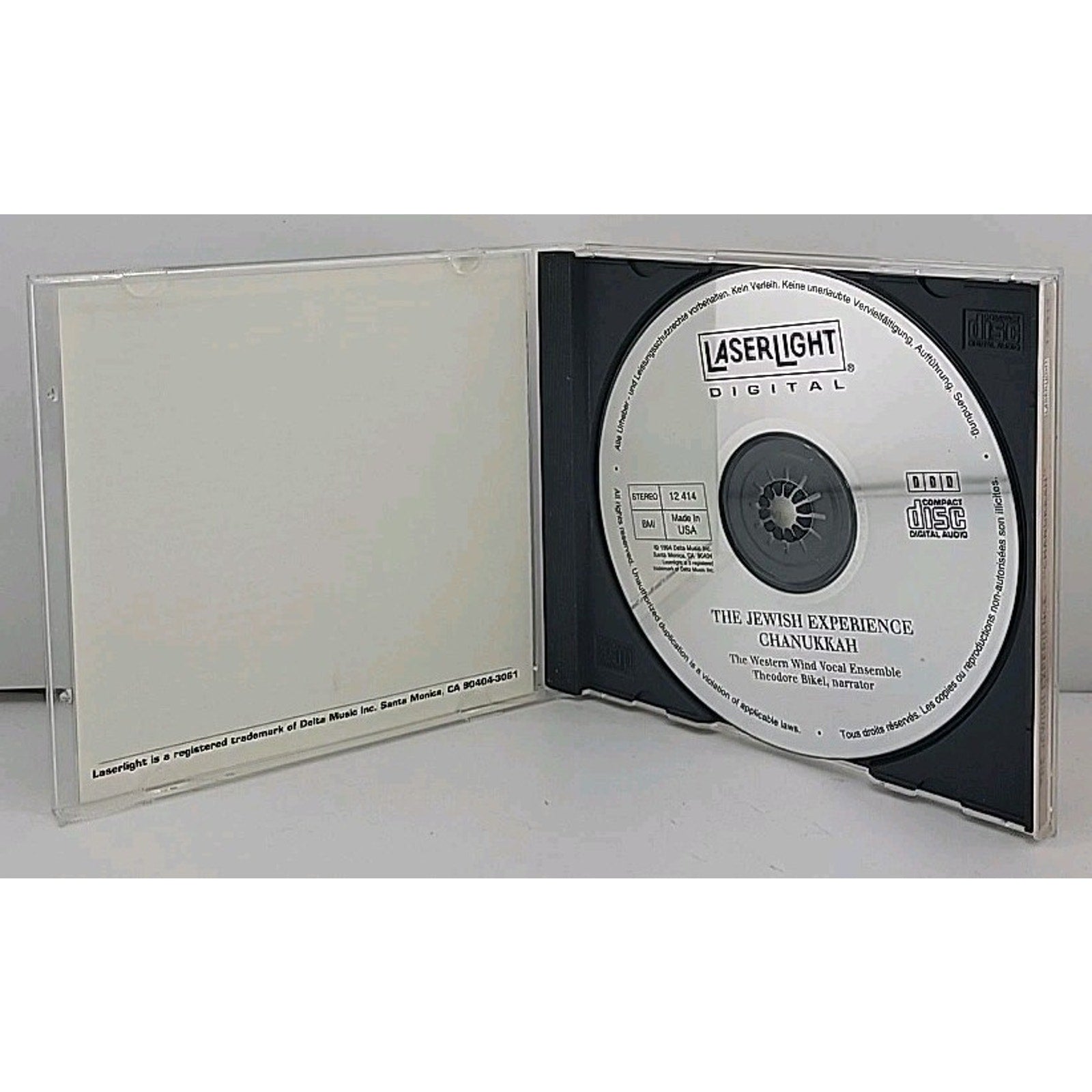 Chanukkah: The Jewish Experience by Western Wind (Vocal Ens.) (CD, Oct-1994,...