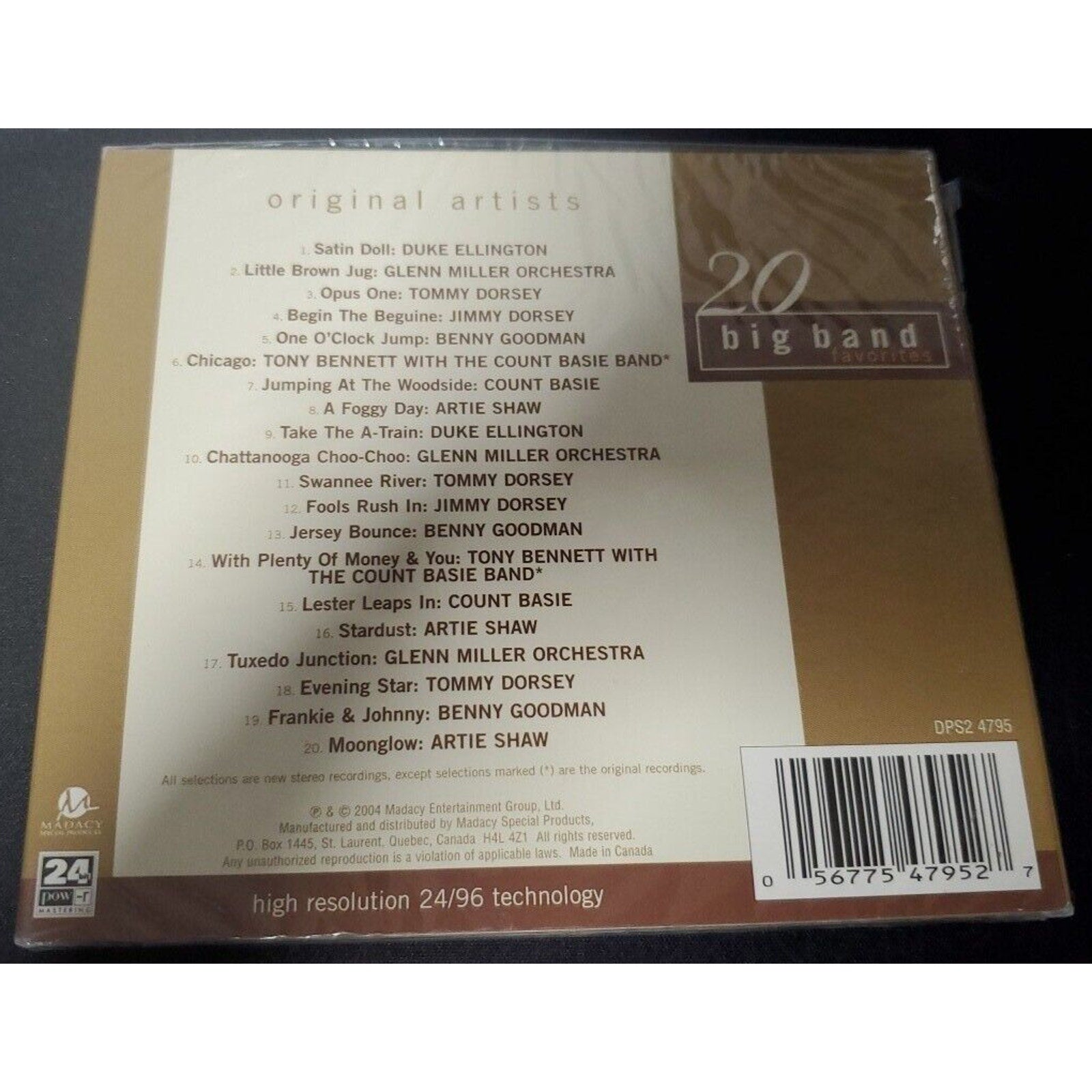 20 Big Band Favorites by Various Artists (CD) *Brand New*