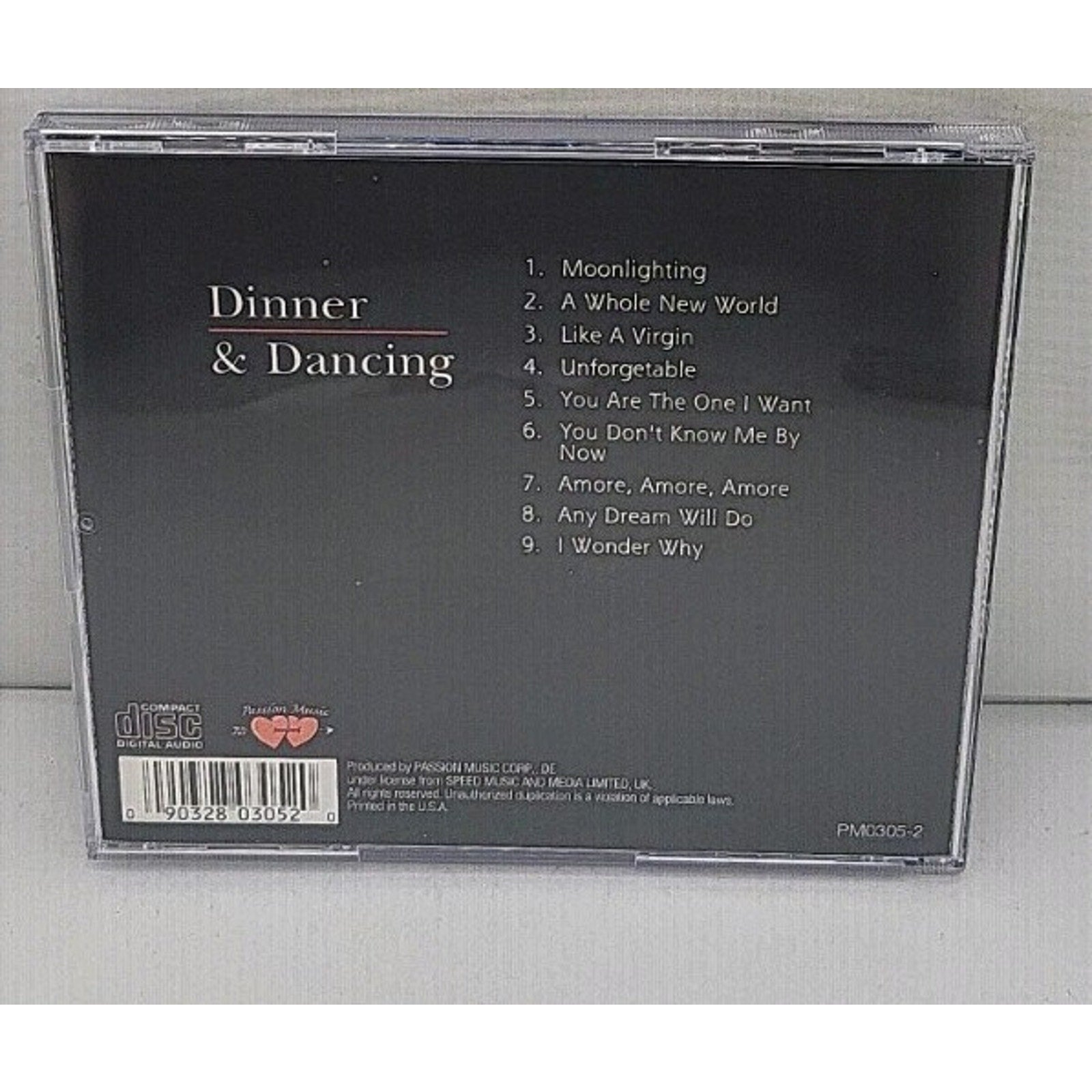 Instrumental Favorites Dinner & Dancing Music CD Album