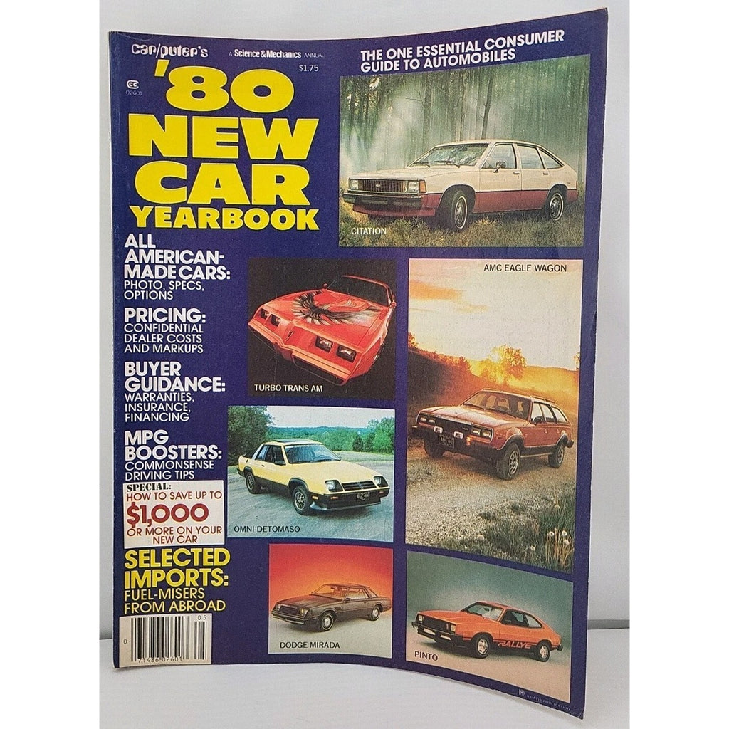 1980 New Car Yearbook Magazine