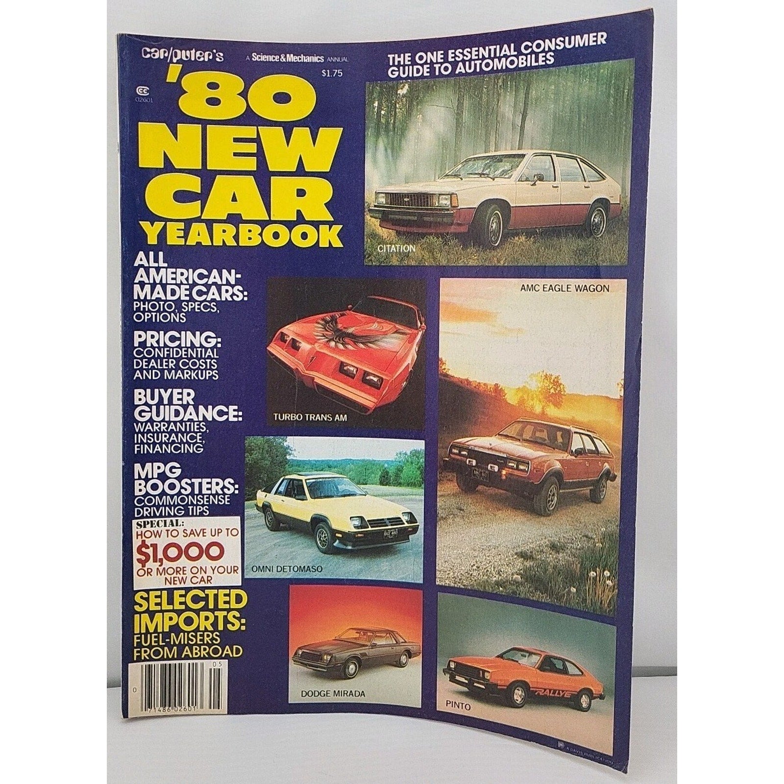 1980 New Car Yearbook Magazine