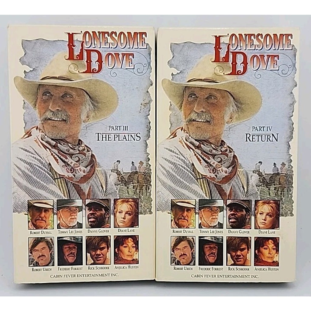 Lonesome Dove VHS Boxed Set Collectors Edition 1991 4 Parts