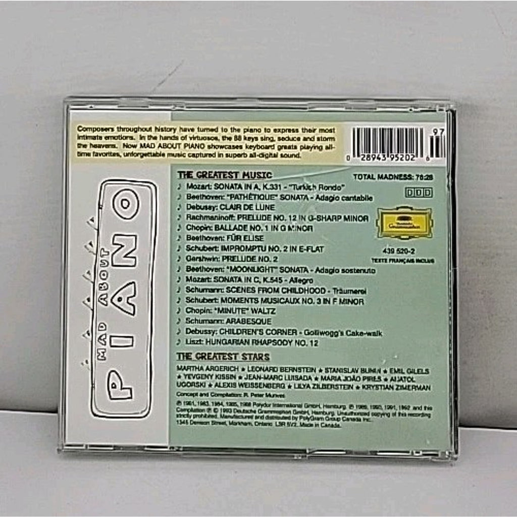 Mad about Piano by Various (CD, 1993)