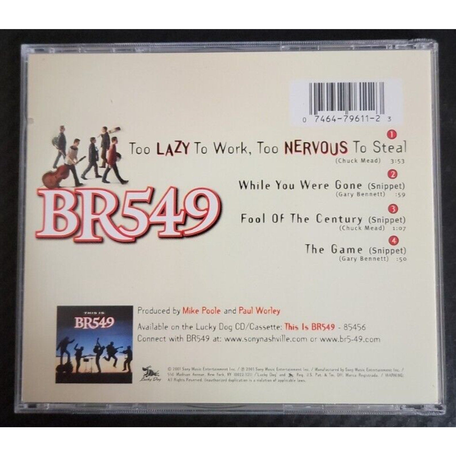 Too Lazy to Work, Too Nervous to Steal [CD5/Cassette] [Single] by BR5-49 (CD,...