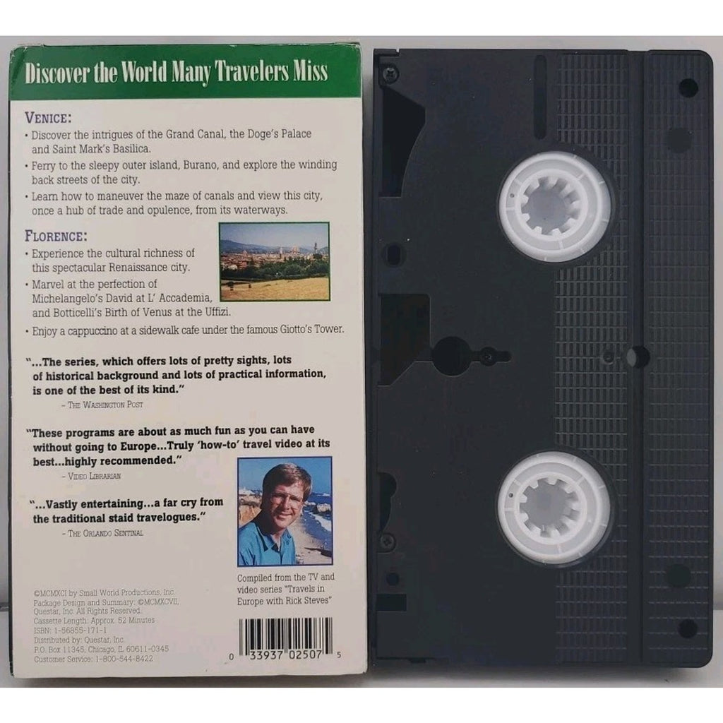 Travel the World: Italy - Venice, Florence (VHS, 1998)
