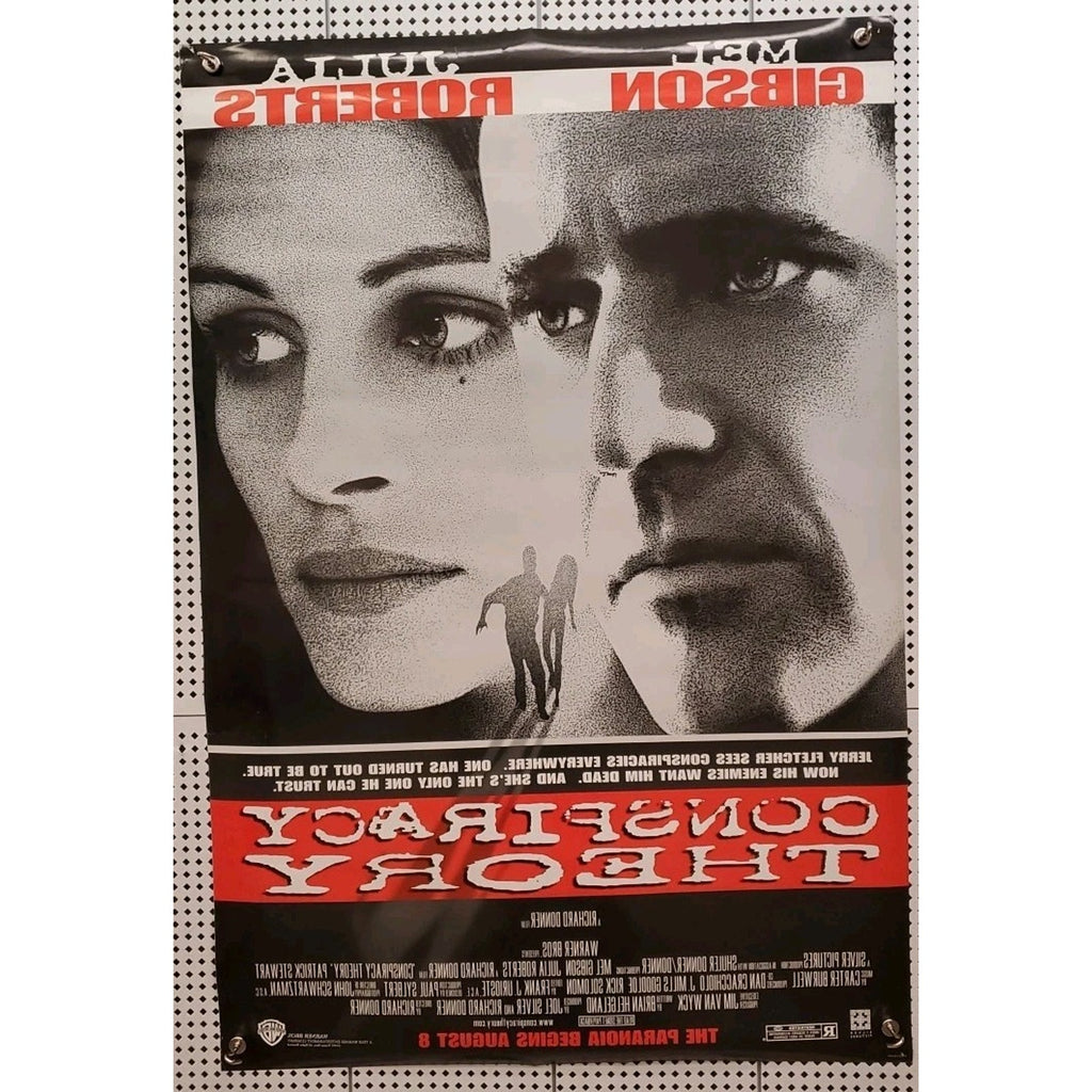 Conspiracy Theory 1997 Movie Poster 40x27 Mel Gibson Julia Roberts