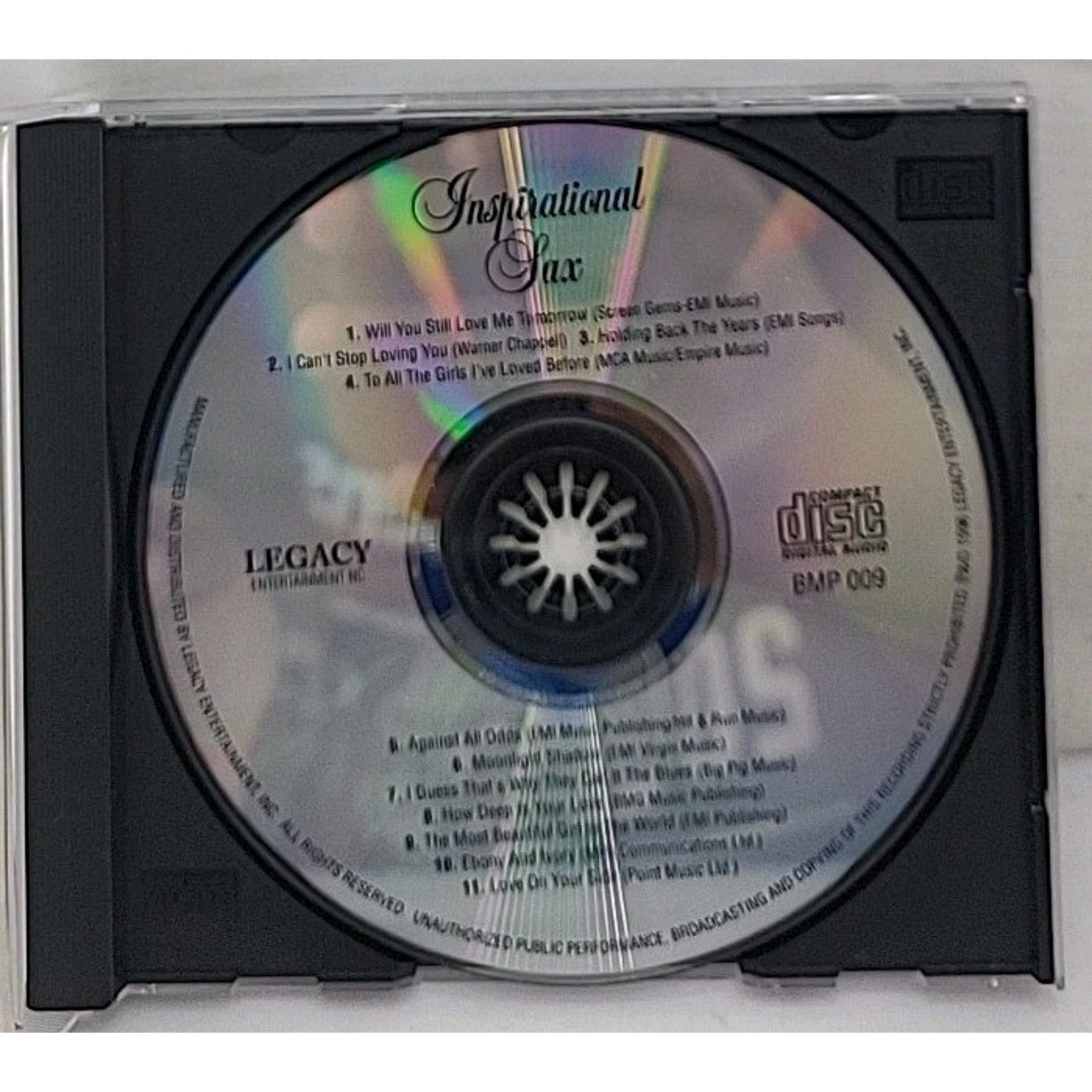 Inspirational Sax by Various (CD, 2001)