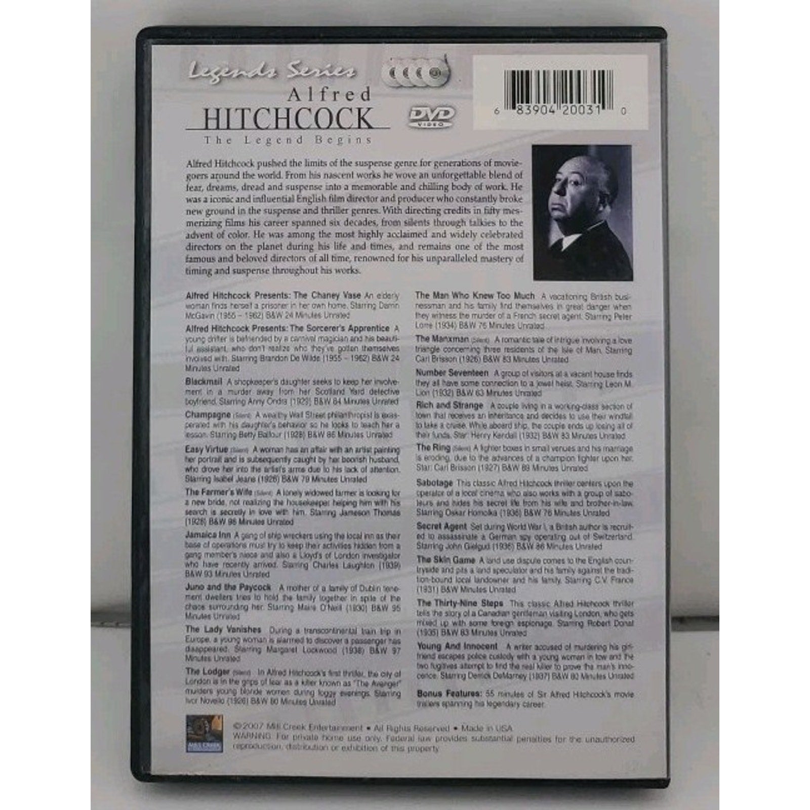 Alfred Hitchcock - The Legend Begins (DVD, 2007, 4-Disc Set)