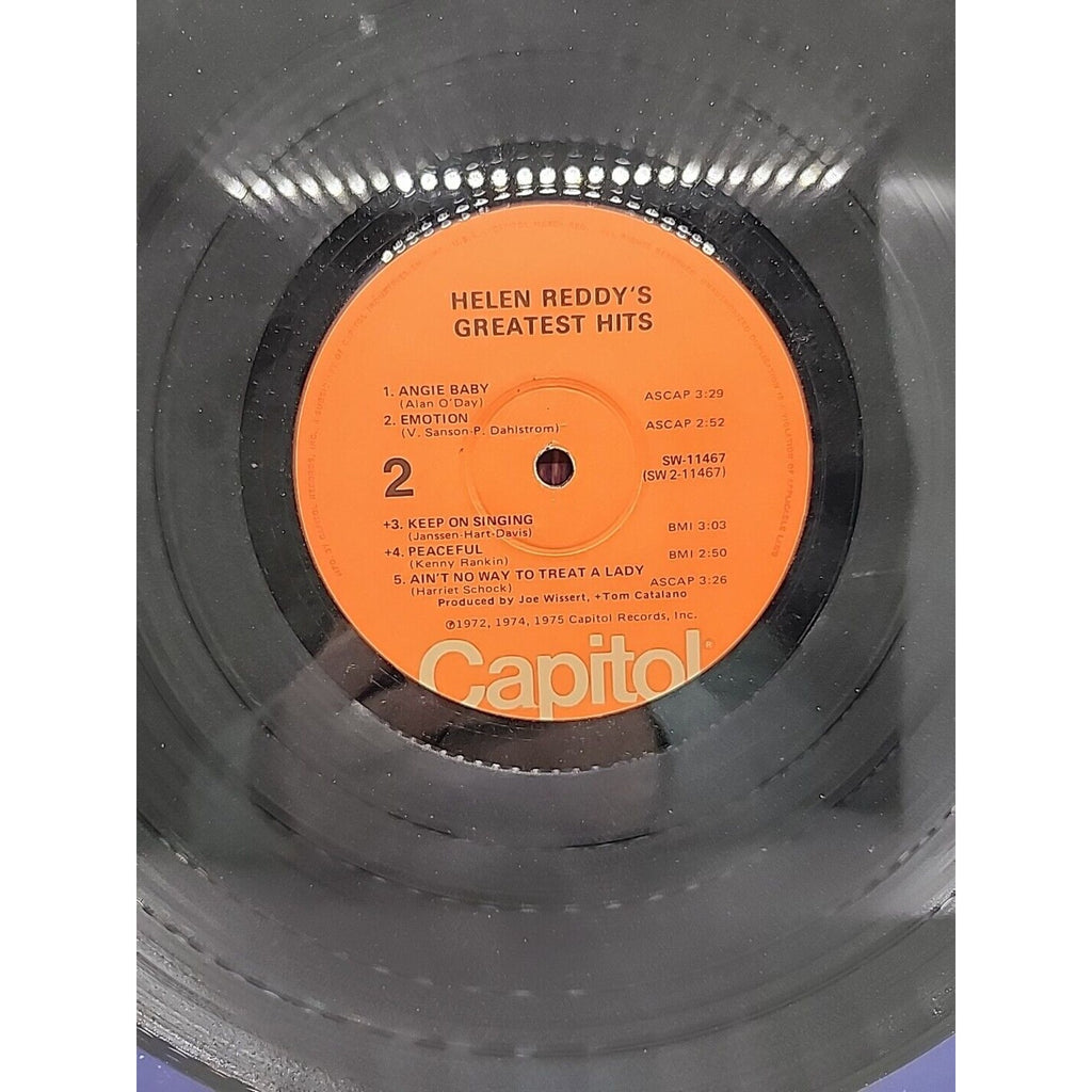 Helen Reddy's Greatest Hits 1975 12" Record 33RPM