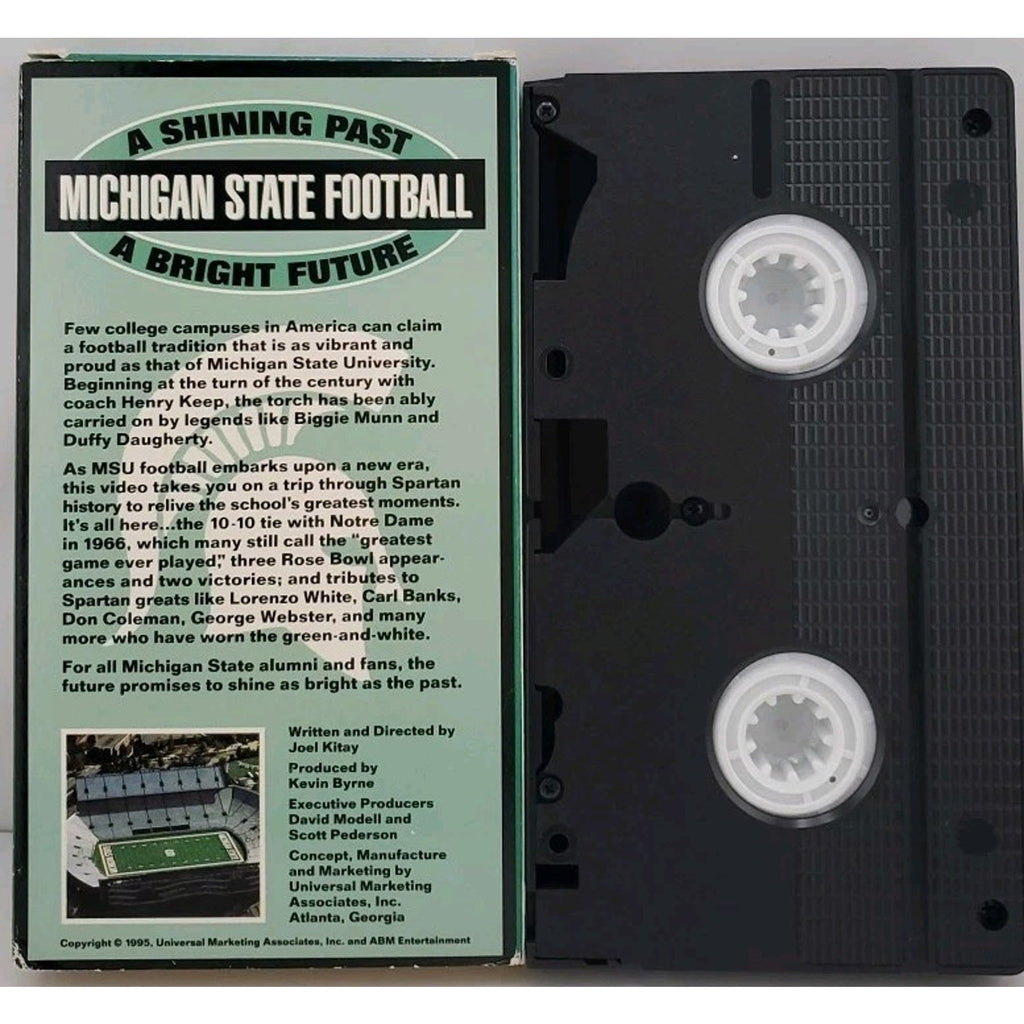 1995 Michigan State Football A Shining Past A Bright Future VHS