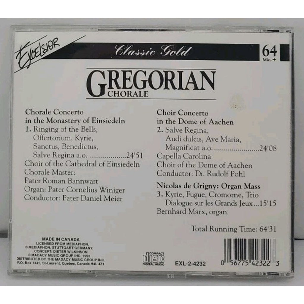 Gregorian Chorale Excelsior Classic Gold CD