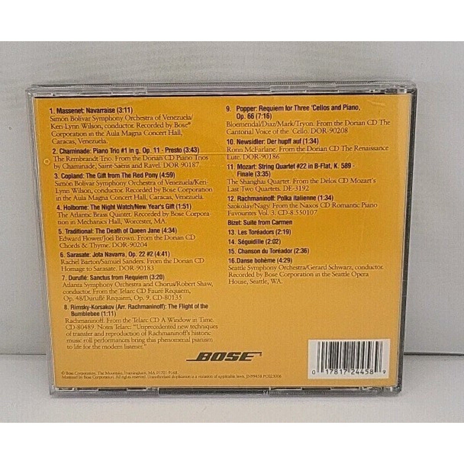 Bose Classical Music CD Album