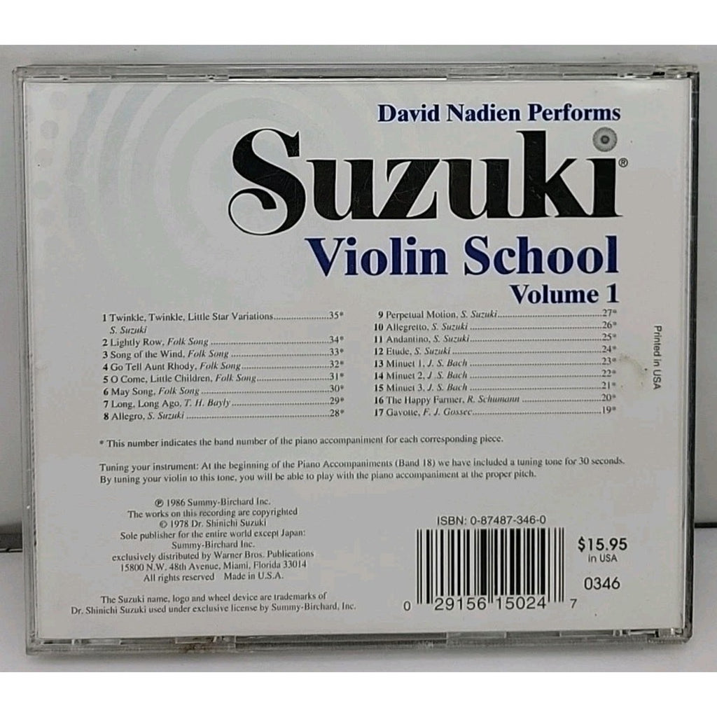 Suzuki Violin School CD, Volume 1 - Audio CD -