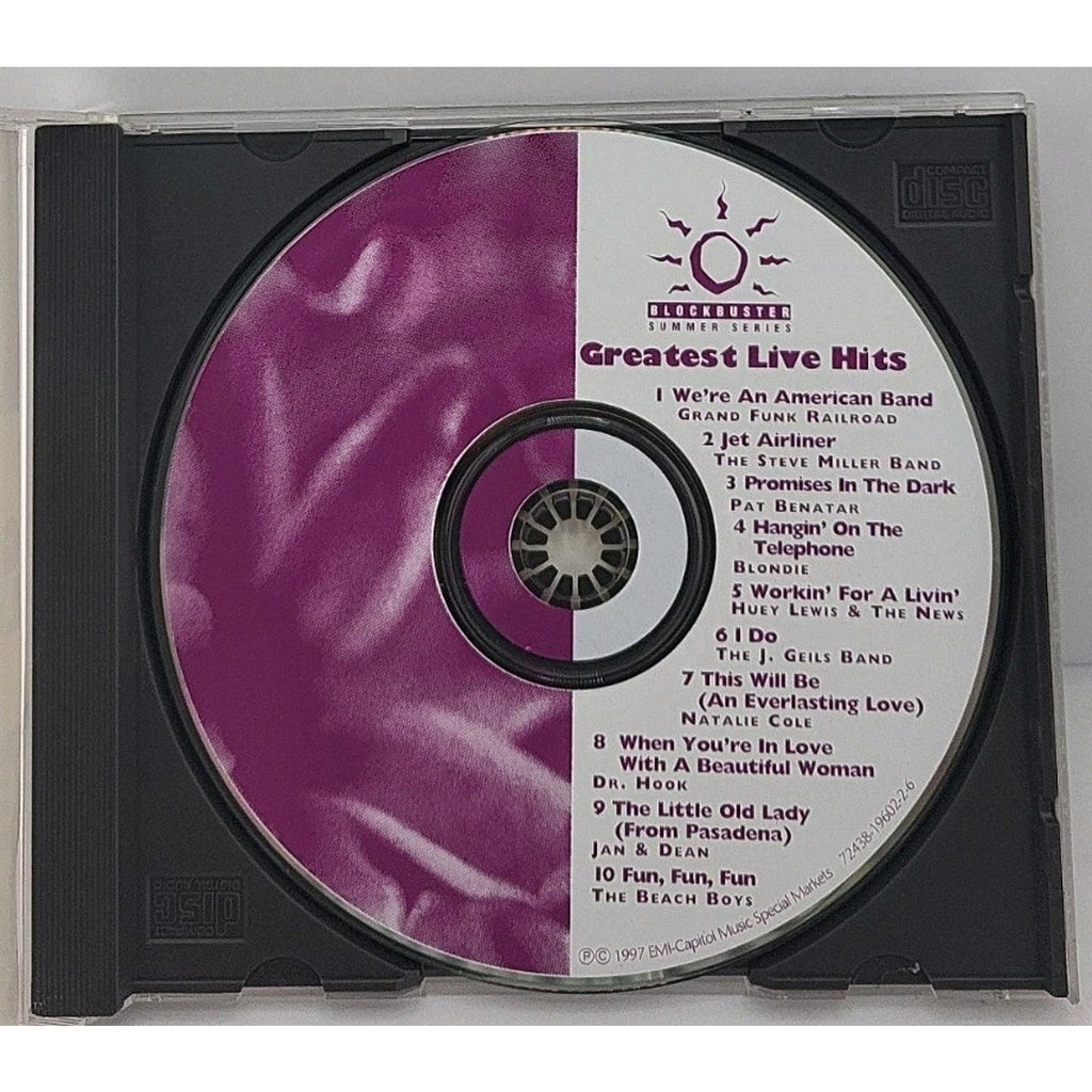 Blockbuster Summer Series Greatest Live Hits 60s 70s 80s Music CD